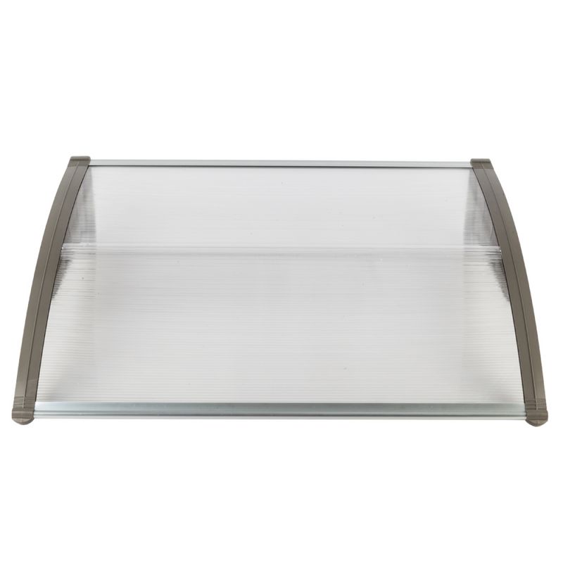 HT-100 x 80 Household Application Door & Window Rain Cover Eaves Canopy White & Gray Bracket