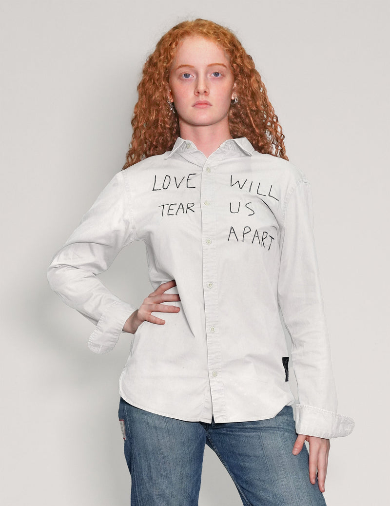 'Love Will Tear Us Apart' White Shirt