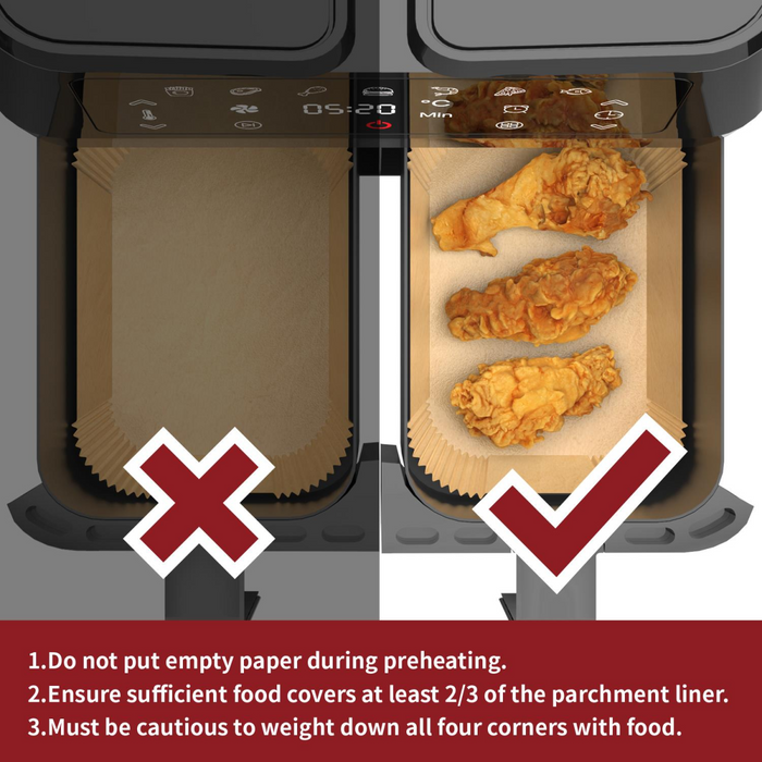 Vinsani 200pcs Air fryer paper liners 1010407