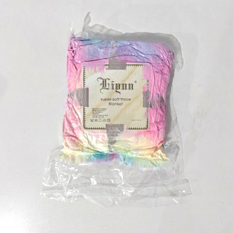 Rainbow Blanket, Throw Blanket, Fluffy Blanket 130×160 cm, Faux Fur Throw Blanket, Soft Warm Blanket, Wool Blanket, Sofa Blanket, Fleece Blanket, Bedspread