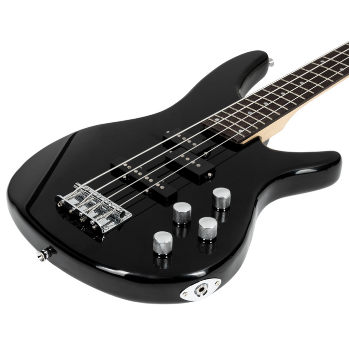 GIB Electric Bass Guitar Full Size 4 String Black