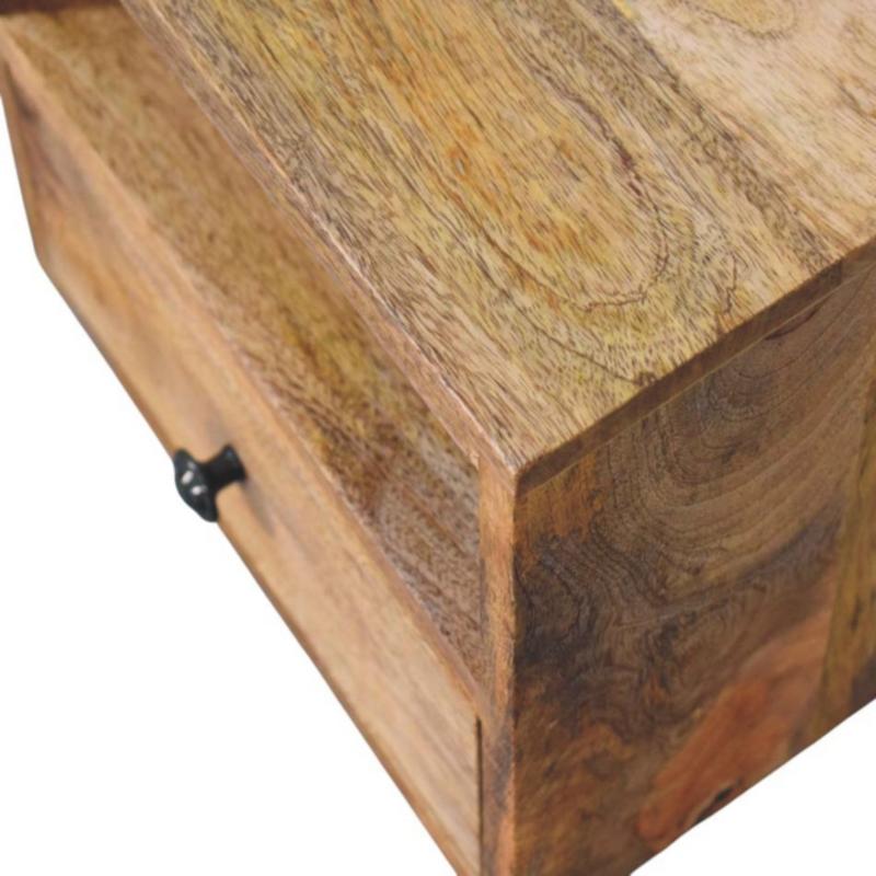 Artisan Furniture Solid Wood Solis 1-Drawer Oak-ish Wall Mounted Nightstand