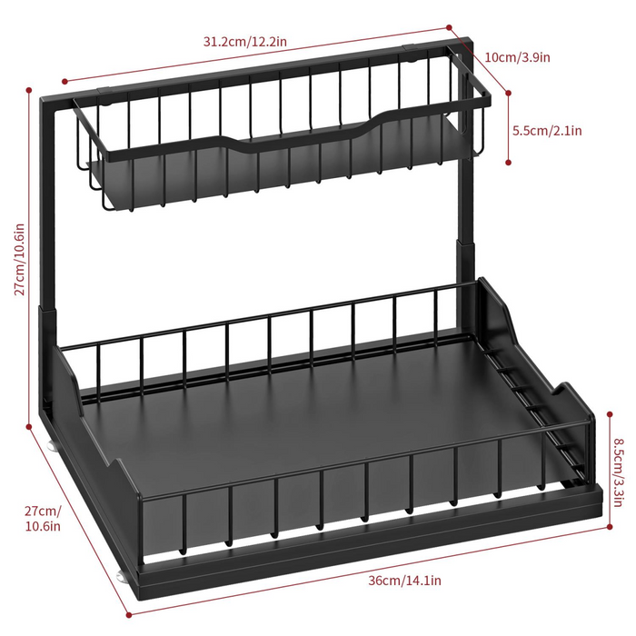 VINSANI METAL UNDER SINK STORAGE 1010498