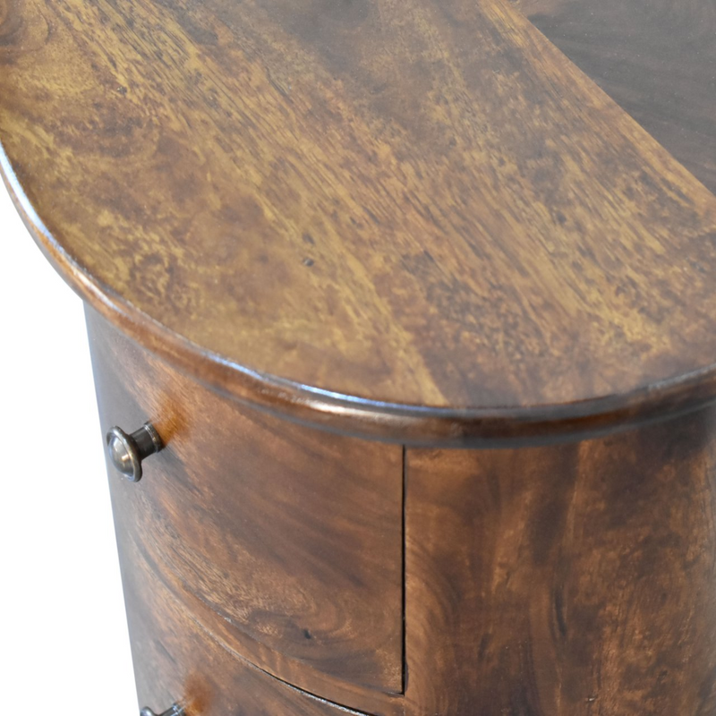 Artisan Furniture Solid Wood 3 Drawer Chestnut Drum