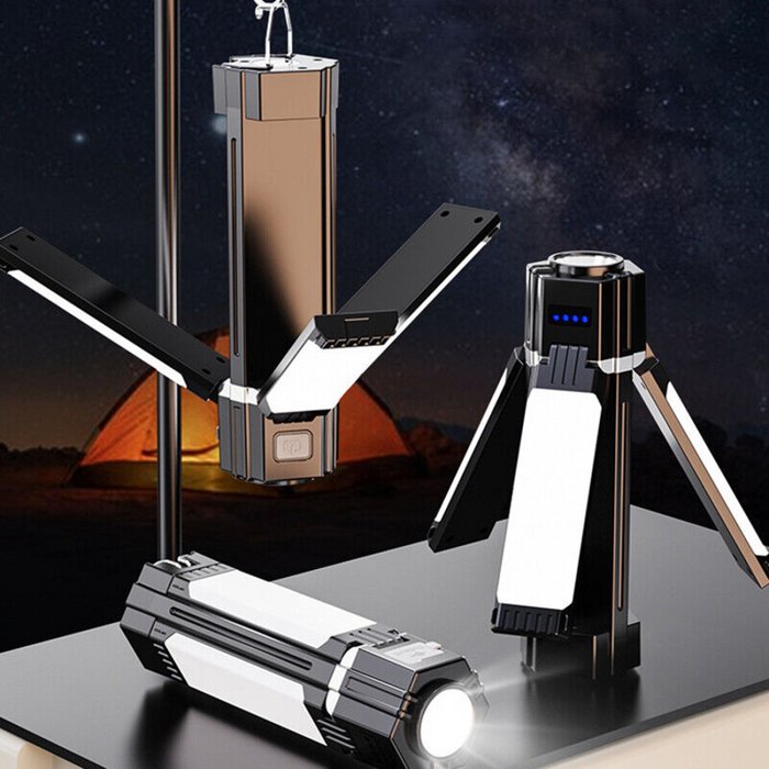 2 pack Rechargeable Foldable LED Camping Lantern Light Outdoor Camping Hiking Flashlight  Work Light  Camping Lantern Light