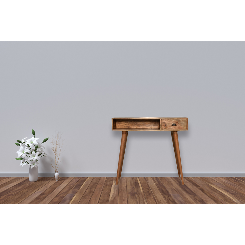 Artisan Furniture Solid Wood Open Slot Nordic Writing Desk