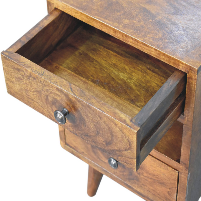 Artisan Furniture Solid Wood Mini Classic Multi Chestnut Bedside