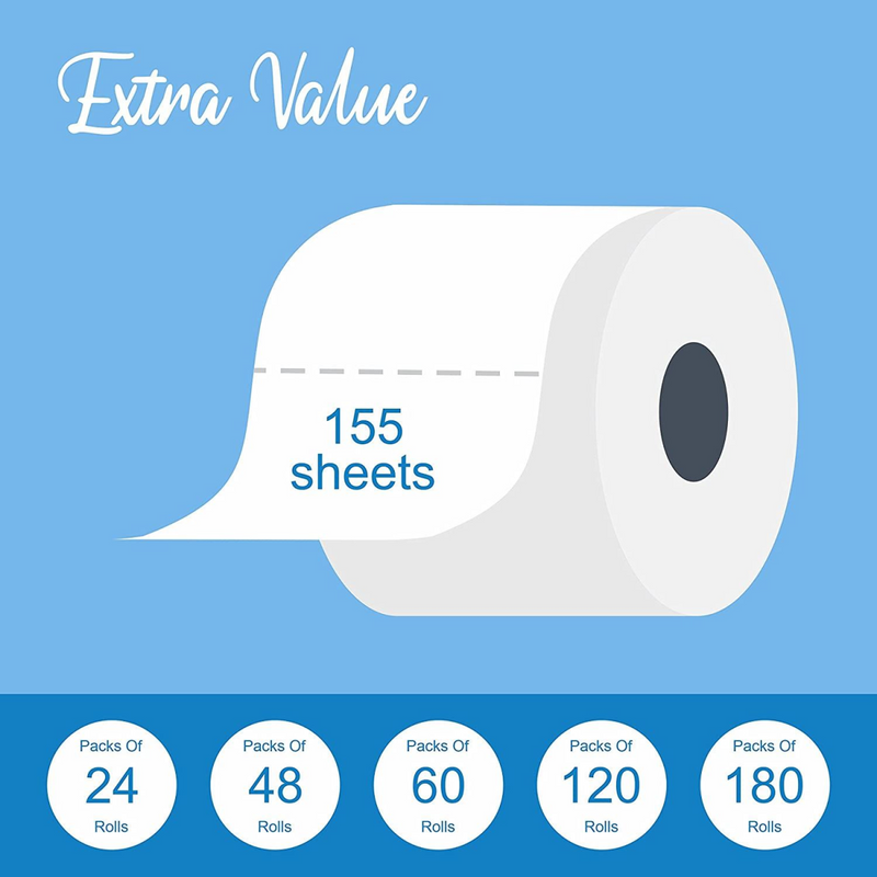 TASK LUSHEEN WHITE X 45 LUXURY SOFT TOILET ROLLS