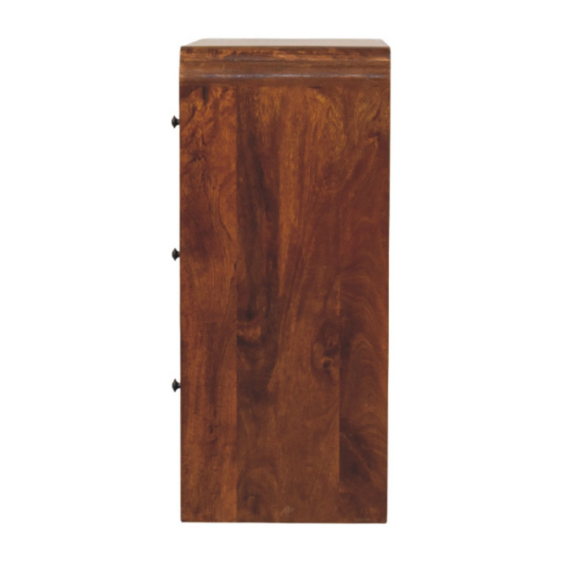 Artisan Furniture Solid Wood Newton Chestnut Chest, 3 Drawers, Dark Brown
