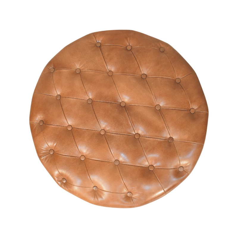 Artisan Furniture Solid Wood Sfera Coffee Table, Upholstered, Brown