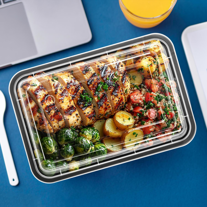 VINSANI 20pk 1 COMPARTMENT MEAL PREP CONTAINERS 1010473