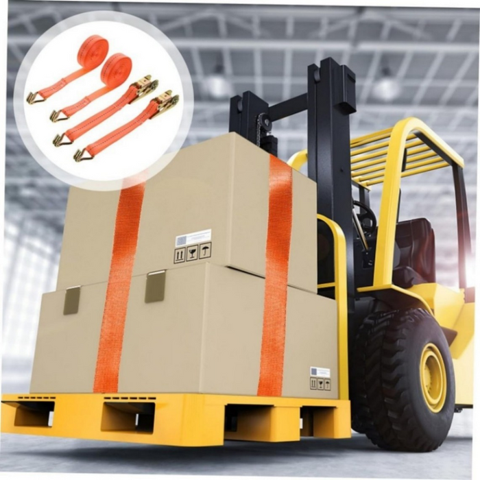 New 4x tensioning belts with ratchet and hook lashing belts tensioning belt 800kg 6m meters