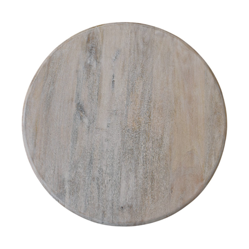 Artisan Furniture Solid Wood Spindle Salted Oak Coffee Table, Grey