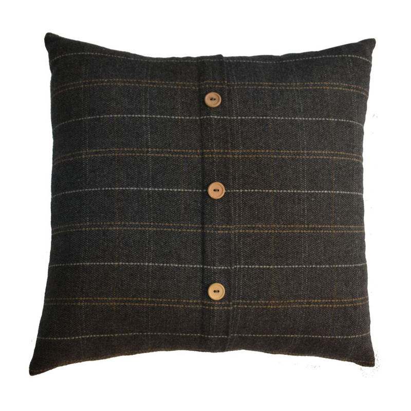 Artisan Furniture 2 Quinn Pewter Cushions, Dark Grey