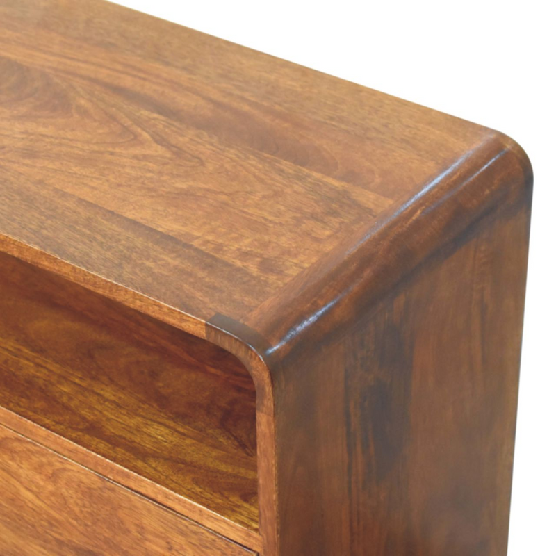 Artisan Furniture Solid Wood Curved Nordic Charm Console