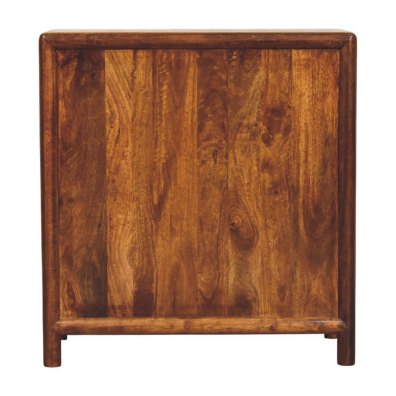 Artisan Furniture Solid Wood Regency 3-Drawer Chest, Dark Brown