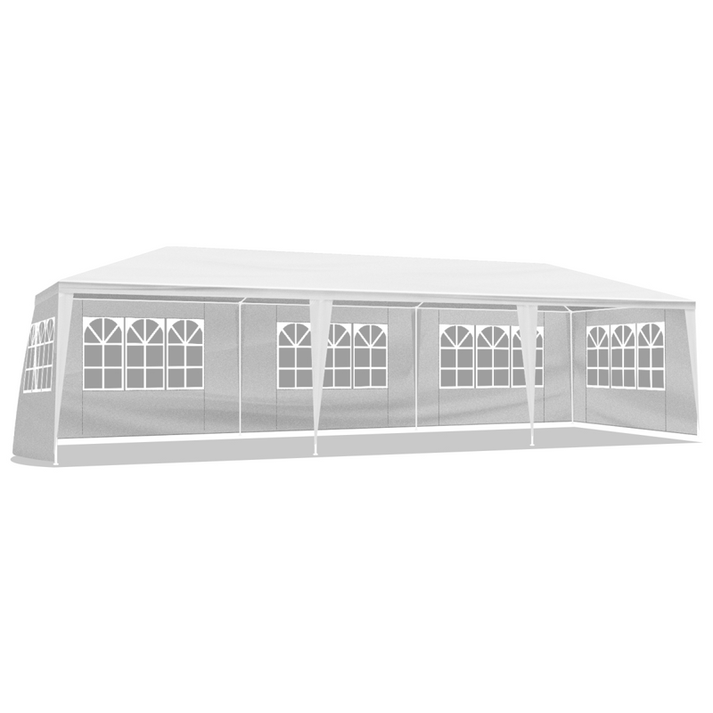 3*9m 5-Sided Iron PE Cloth Spiral Pipe Pergola