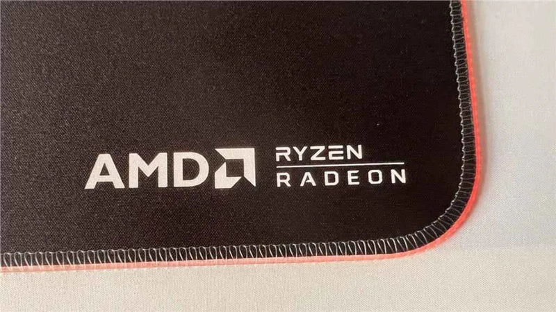 AMD LED Gaming Mouse Pad Red LED Light-Up Anti-Slip 36.5×25.5 cm for PC/Laptop