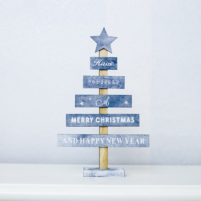 Creative Painted Letter Christmas Tree Ornaments