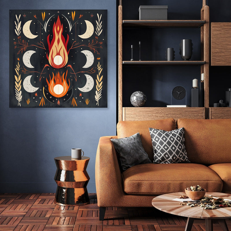 Lunar Fire Celebration Canvas
