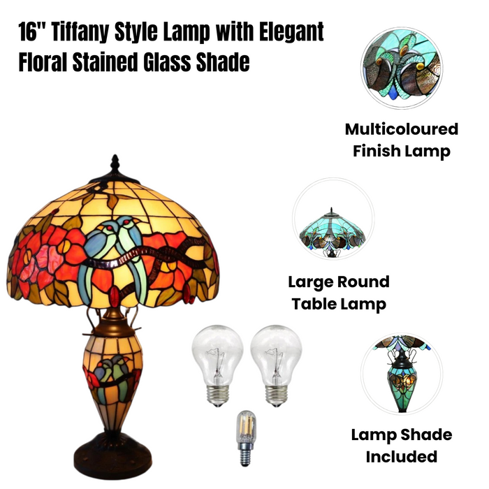 16" DOUBLE TIFFANY LAMP