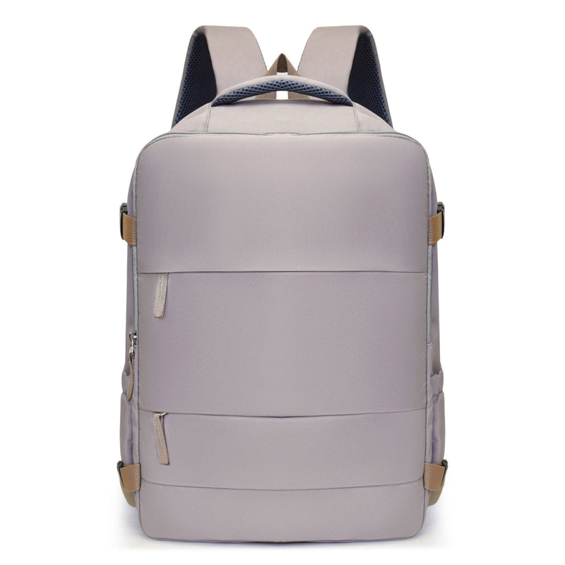 Women's Large Capacity Lightweight Multi-purpose Solid Color Travel Backpack