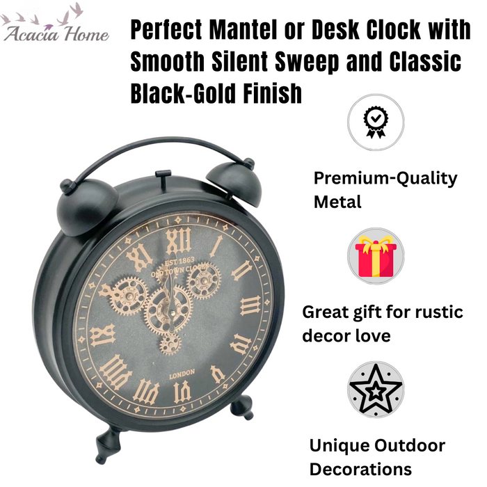 50CM GEAR TABLE CLOCK