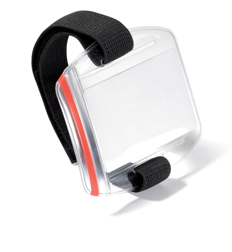 Durable Adjustable UV Protected SIA Armband Security ID Badge Holders | 10 Pack