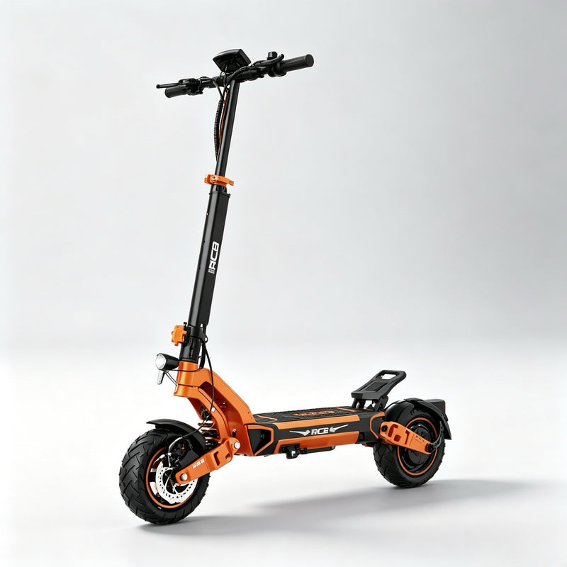 RCB D7 Foldable Electric Scooter, 20.8Ah,500W Commuter E-Scooter, 25KM/H Speed Limit, 10" Vacuum Tyres, Dual Disc Brakeses