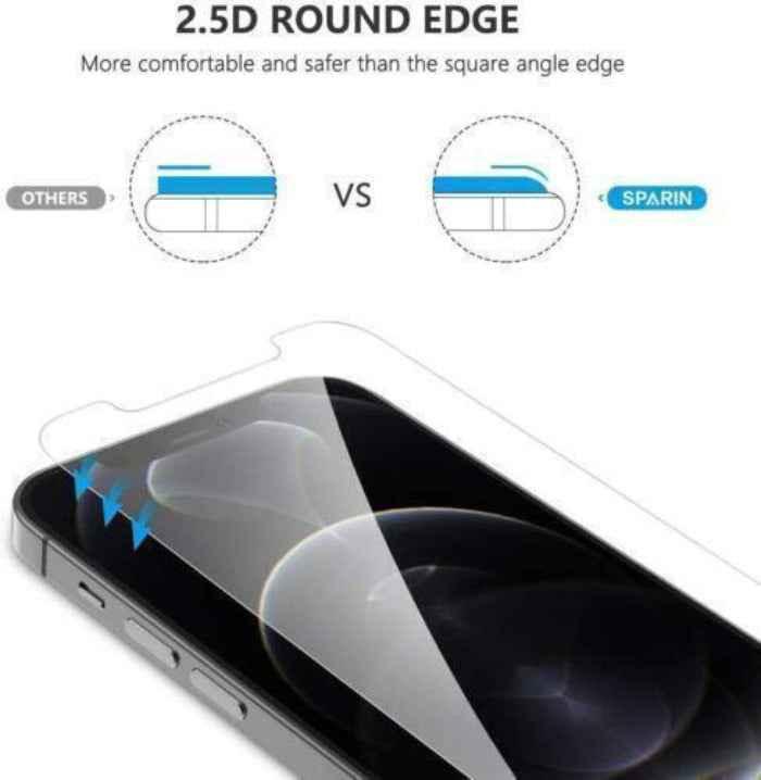 SPARIN 4 Pack Screen Protector Compatible with iPhone 12 Pro Max 6.7"