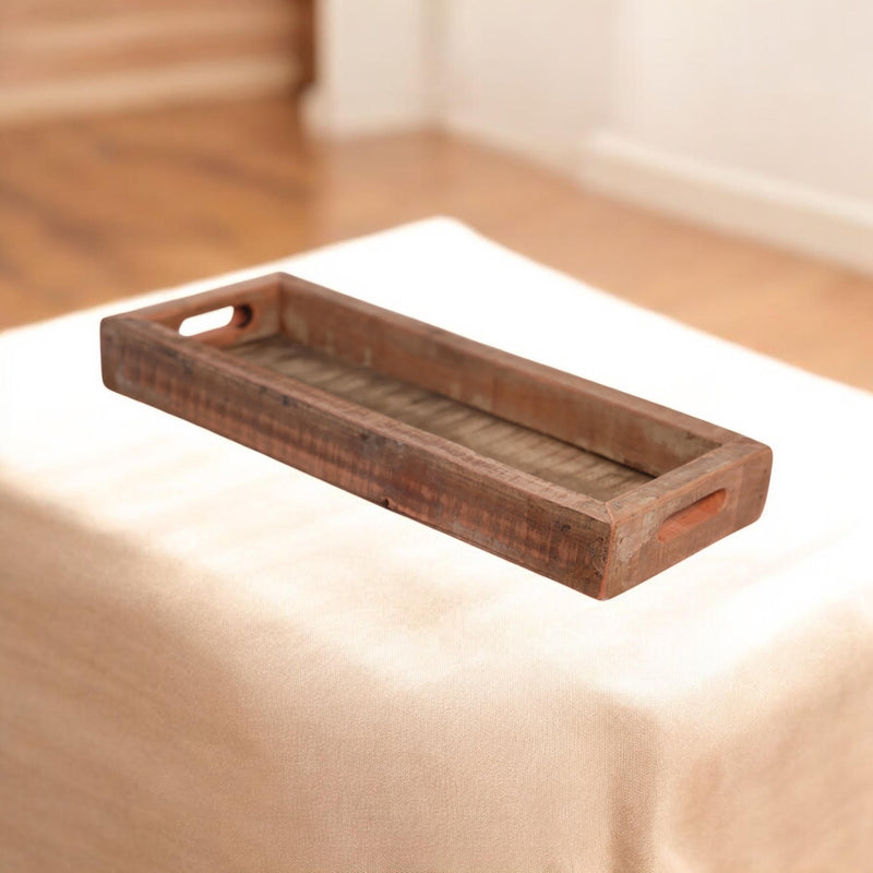 70CM RECLAIMED WOODEN TRAY