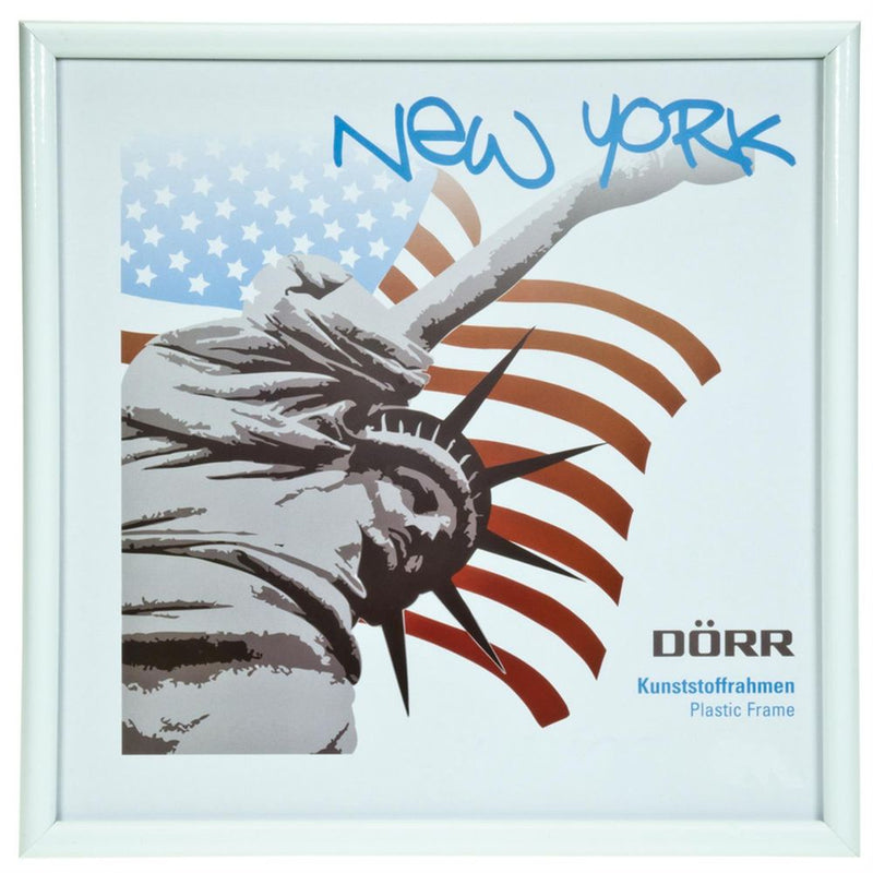 New York White Square Photo Frame - 20x20cm