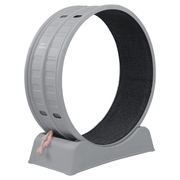 80*34*86CM, Gray PP track connector assembly, Round shape with gray carpet + 1 cat teaser stick, 15kg cat treadmill - InStock