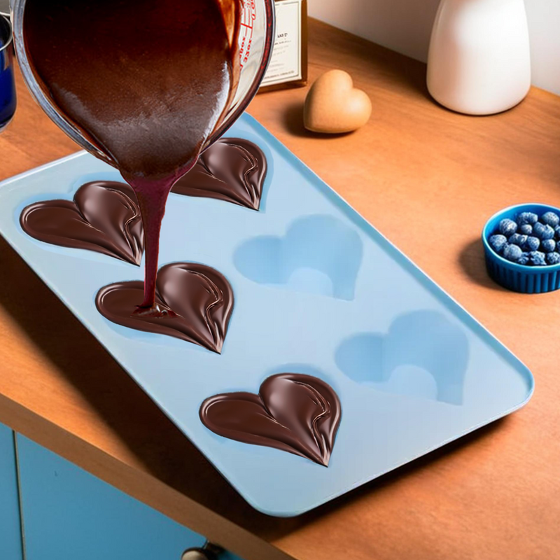 Pastel Blue Heart Shape Cake Mould | Zing