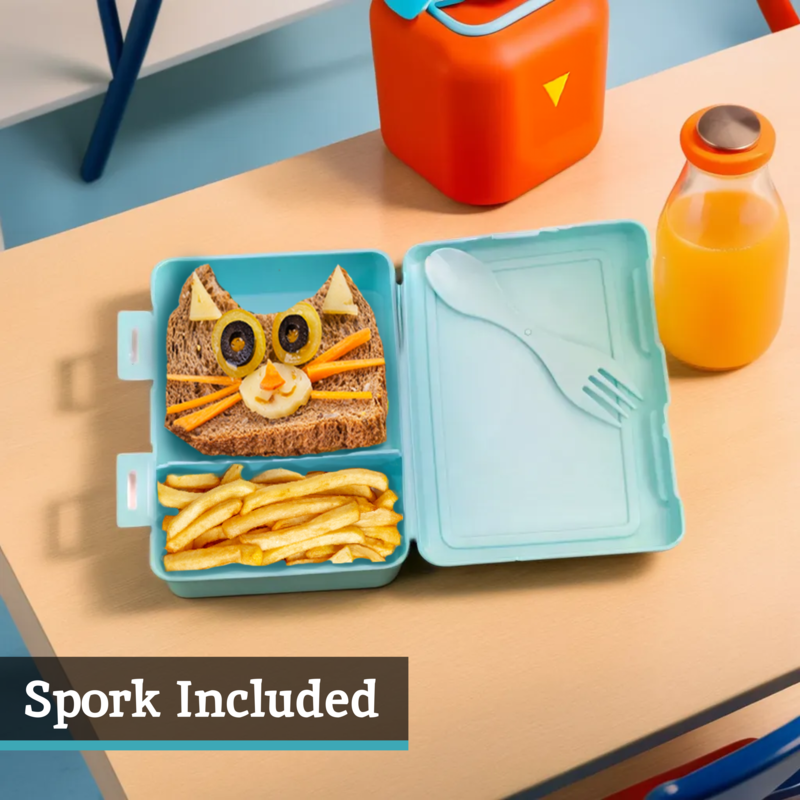 Mint Green 2 Section Lunch Box | Grub Tub