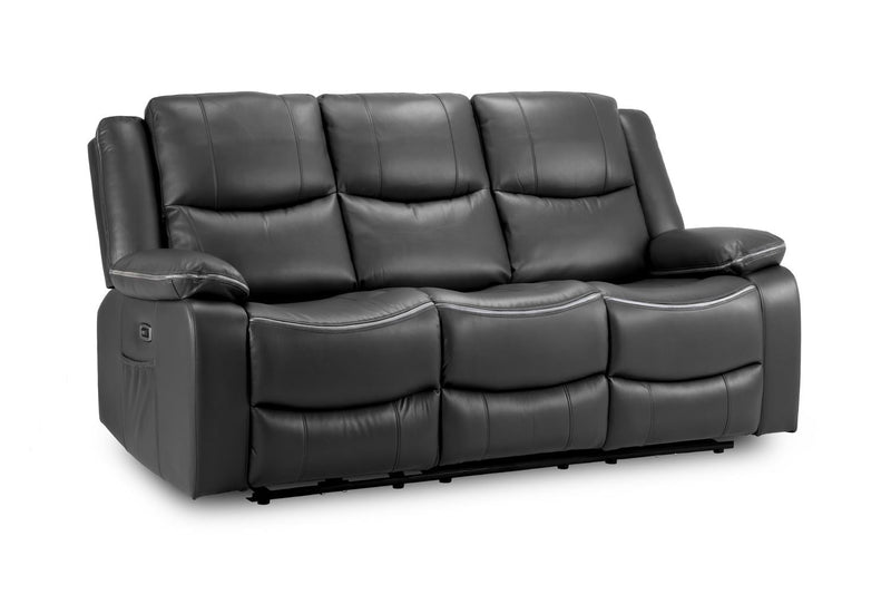Harald Electric Recliner Sofa  Grey 3 Seater – Ultimate Comfort & Style