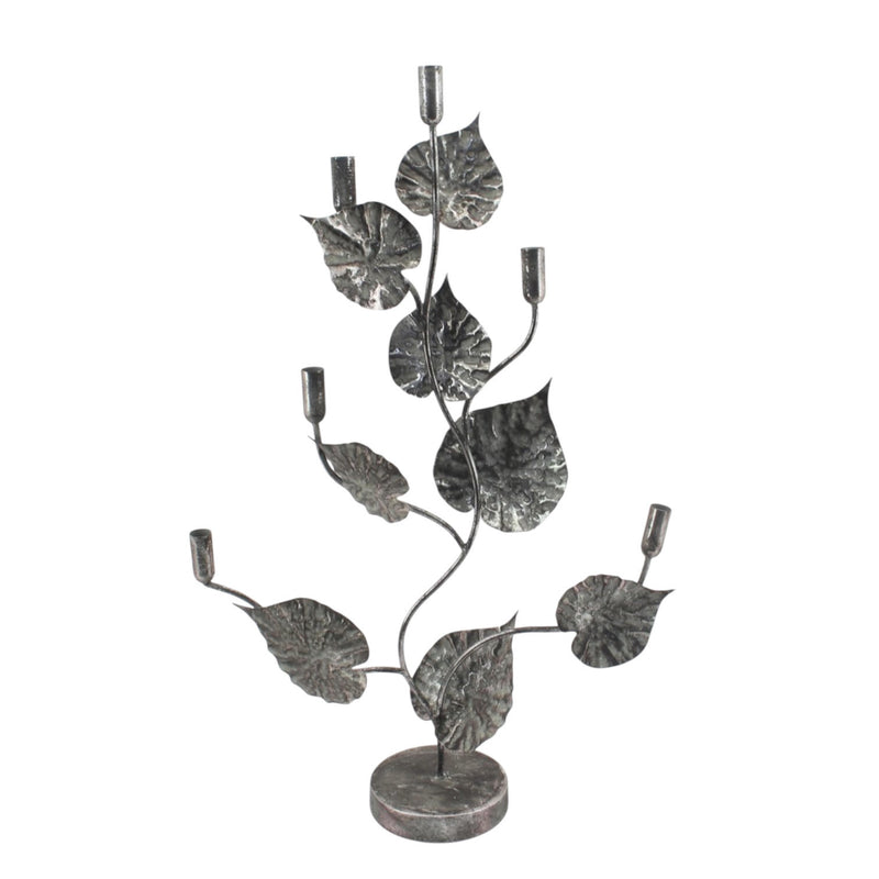 77CM GOLD METAL CANDLE HOLDER