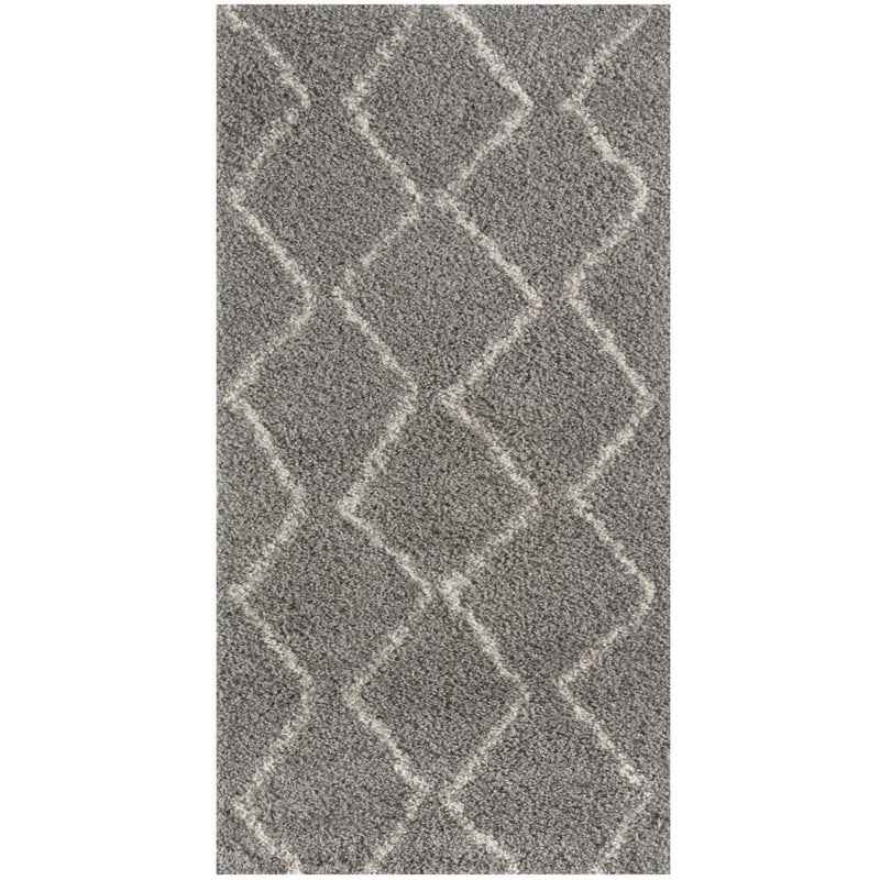 Moroccan Grey Shaggy Rug | 810