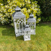 81/62/43CM SET 3 WOODEN LANTERNS - InStock