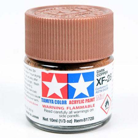 Tamiya Acrylic Paint Mini XF-28 Dark Copper