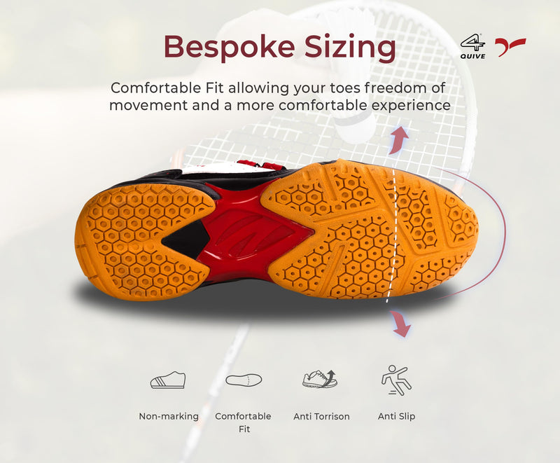 QUIVE Bounce Badminton, Tennis & Squash Court Shoes