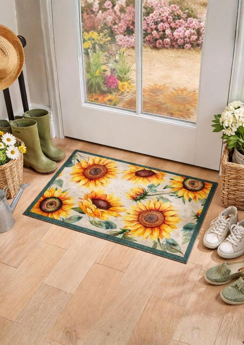 75cm Polyester Heavy Duty Sunflower Mat