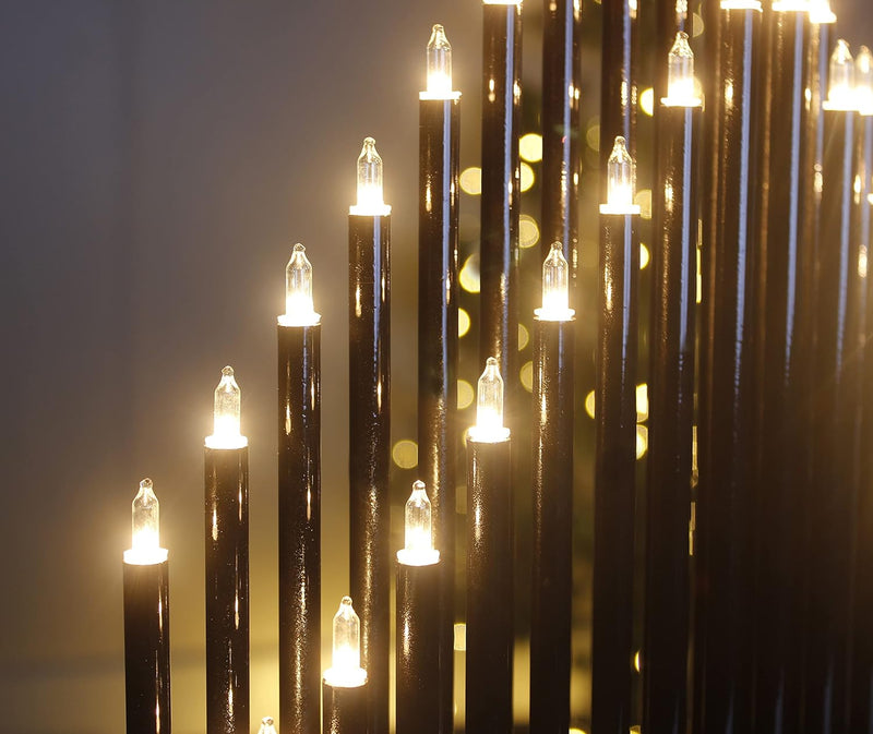 Black Christmas LED Candle Bridge