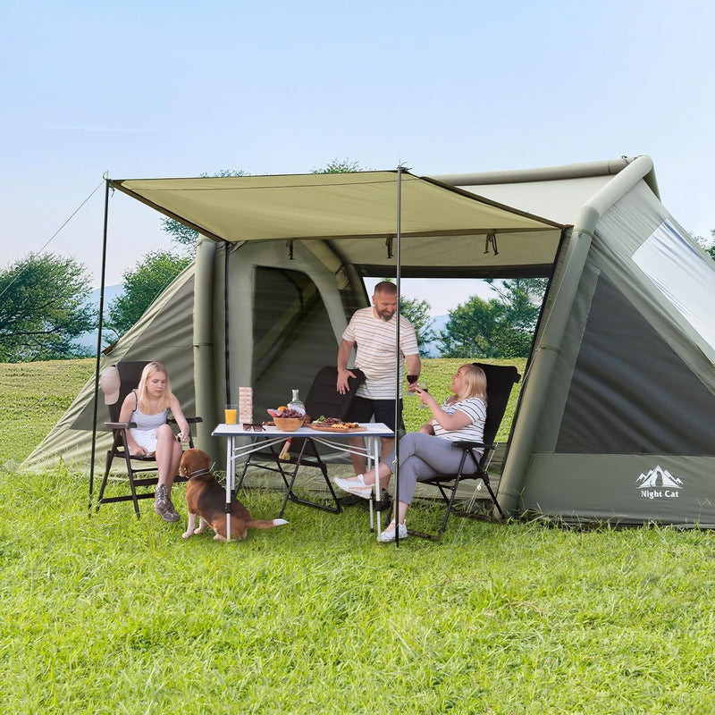 Night Cat 8 Man Inflatable Tent with 2 Bedrooms