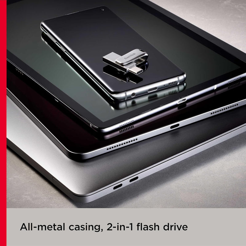SanDisk 64GB Ultra Dual Drive Luxe USB-A / USB-C 3.2 Flash Drive