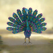 81CM METAL PEACOCK - InStock