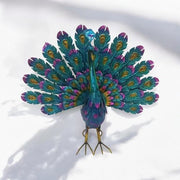 81CM METAL PEACOCK - InStock