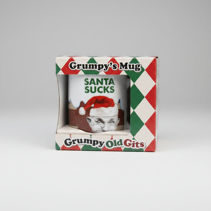 grumpys mug santa sucks