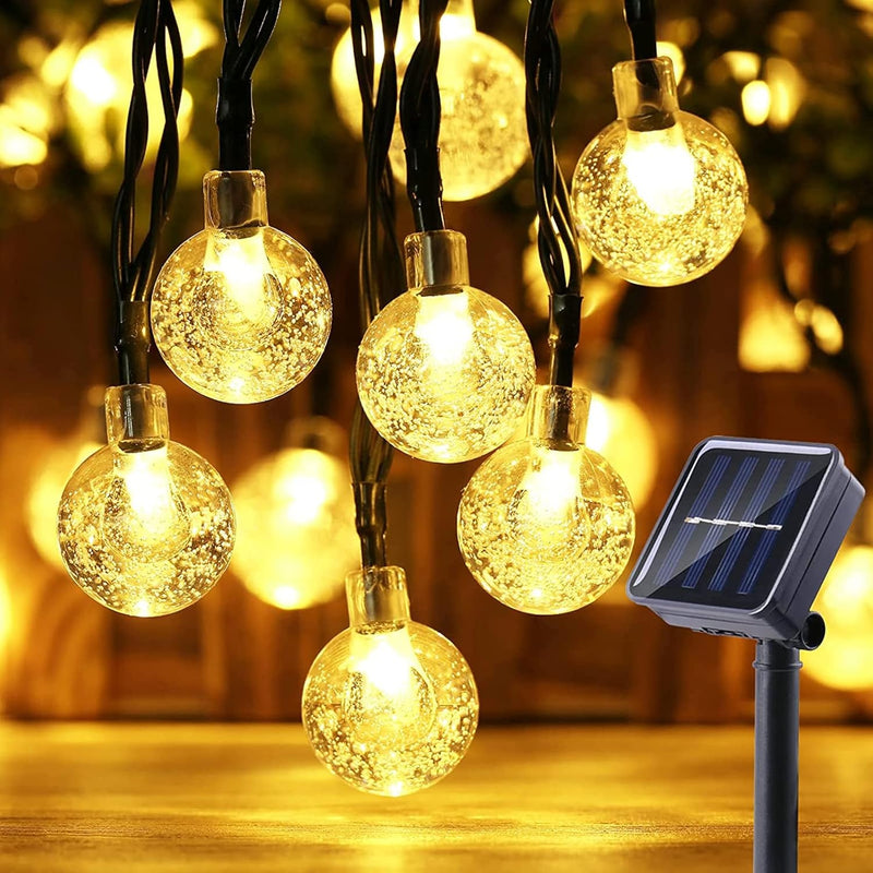 60 LED Solar String Lights 36ft/11m Warm White Fairy Lights for Outdoor & Indoor