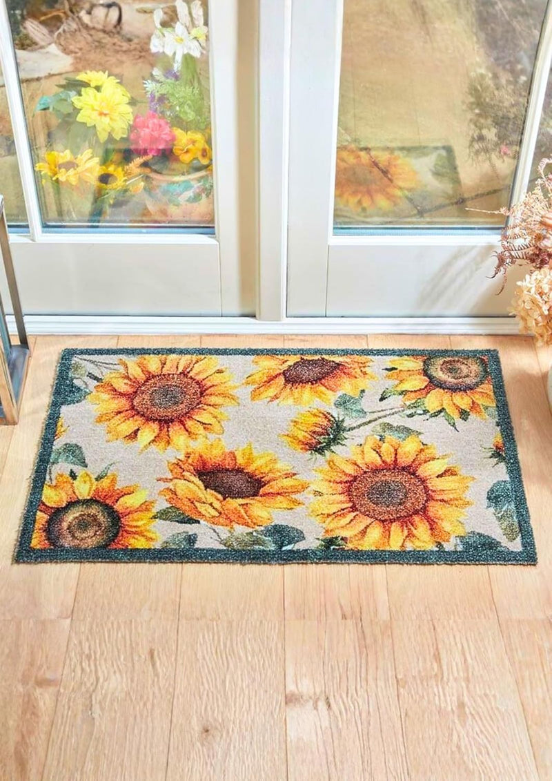 75cm Polyester Heavy Duty Sunflower Mat